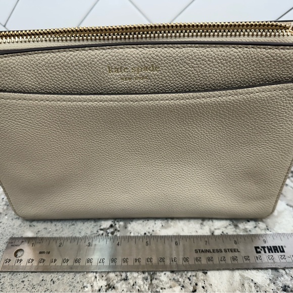 Kate Spade NY Margaux cream leather convertible medium crossbody bag - Picture 3 of 6